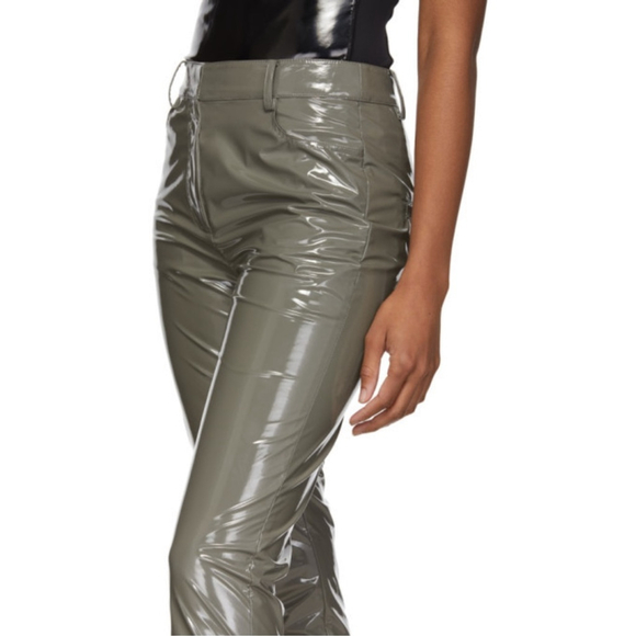 Tibi Tech Skinny Leg Trousers, Cement - Picture 3 of 15